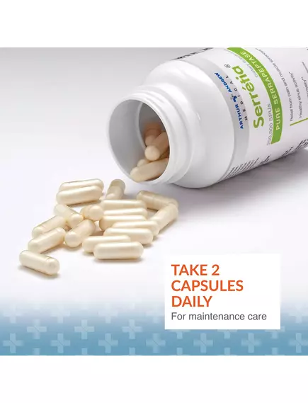 ARTHUR ANDREW SERRETIA / СЕРРЕЦІЯ СЕРРАПЕПТАЗА 250.000 SPU 60 КАПСУЛ, фото 2 від магазину біодобавок nutrido.shop