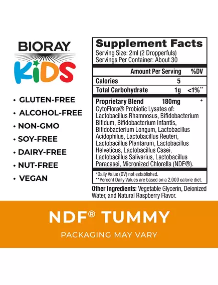 BIORAY TUMMY BELLY BALANCE / БІОРЕЙ БЕЛЛІ БАЛАНС (ПРОБІОТИЧНА СУМІШ З 11 ШТАМІВ) 60 МЛ, фото 2 від магазину біодобавок nutrido.shop