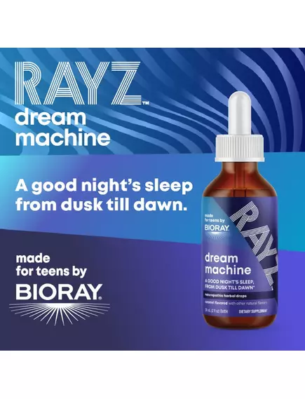 Bioray RAYZ Dream Machine / Підтримка гарного сну для підлітків 12-18 років 59 мл, фото 4 від магазину біодобавок nutrido.shop