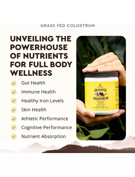 Ancestral Supplements Grass Fed Beef Colostrum Jar / Молозиво від корів трав'яної відгодівлі 120 г, фото 4 від магазину біодобавок nutrido.shop