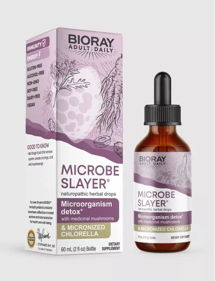 Bioray Microbe Slayer / Детоксикація мікроорганізмів у ШКТ 60 мл, фото 4 в магазине биодобавок nutrido.shop