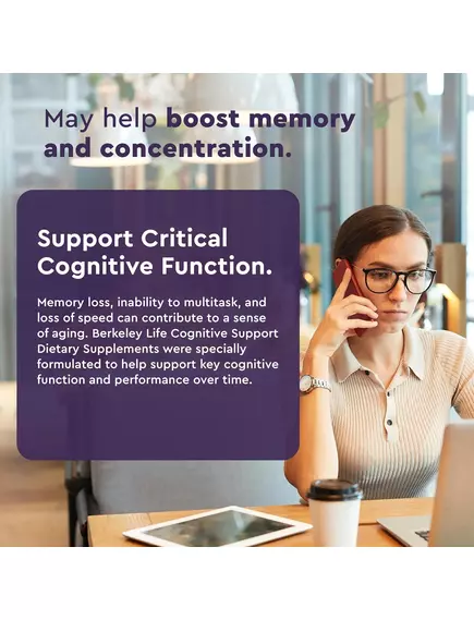 Berkeley Life Cognitive Support / Підтримка когнітивних функцій 30 капсул, фото 5 від магазину біодобавок nutrido.shop