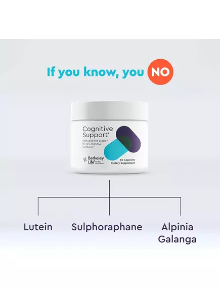 Berkeley Life Cognitive Support / Підтримка когнітивних функцій 30 капсул, фото 3 від магазину біодобавок nutrido.shop