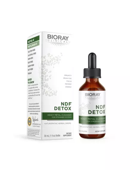 Bioray NDF / Натуральная формула детоксикации тяжелых металлов 30 мл, фото 3 в магазине биодобавок nutrido.shop