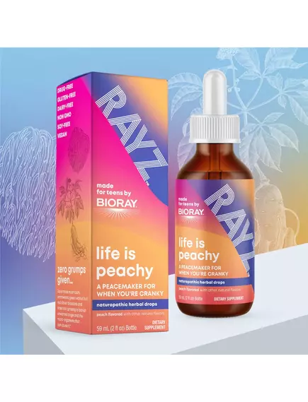 Bioray RAYZ Life is Peachy / Засіб для очищення від мікроорганізмів і токсинів 59 мл, фото 3 в магазине биодобавок nutrido.shop