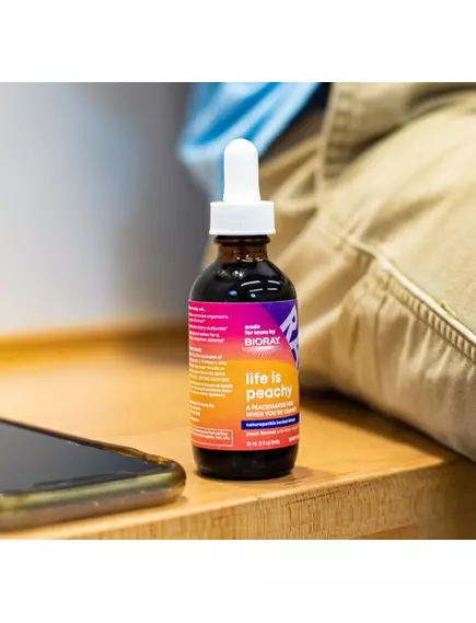 Bioray RAYZ Life is Peachy / Засіб для очищення від мікроорганізмів і токсинів 59 мл, фото 5 в магазине биодобавок nutrido.shop