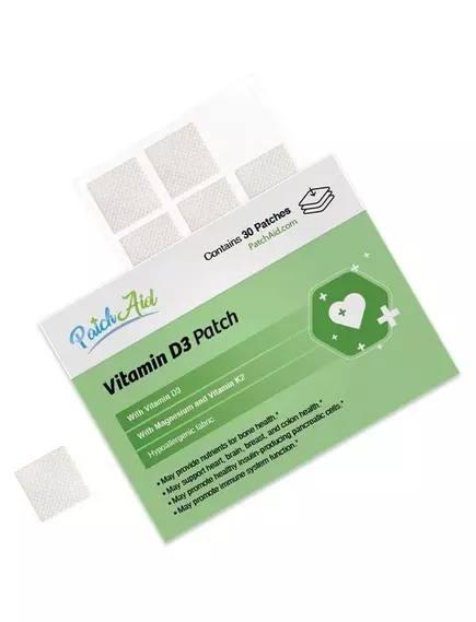 PATCH AID VITAMIN D3 WITH K2 / ПАТЧІ ВІТАМІН Д3 З К2 30 ШТ, фото 5 від магазину біодобавок nutrido.shop