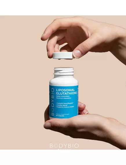 BodyBio Liposomal Glutathione / Ліпосомальний глутатіон 60 капсул, фото 5 в магазине биодобавок nutrido.shop