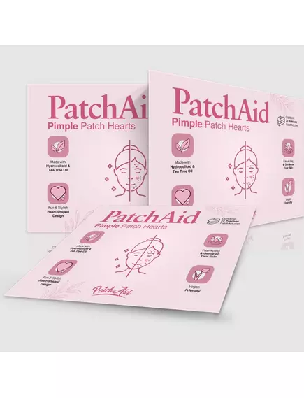 Patch Aid Pimple Patch / Патчі для догляду за шкірою обличчя від прищів у формі сердець 72 шт., фото 9 від магазину біодобавок nutrido.shop