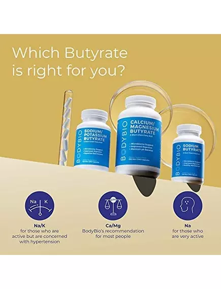 BodyBio Butyrate Cal-Mag / Бутират с кальцием и магнием 250 капсул, фото 4 в магазине биодобавок nutrido.shop