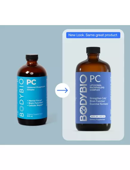 BodyBio PC Phosphatidylcholine / Фосфатидилхолин Повышение памяти и внимания 118 мл, фото 2 в магазине биодобавок nutrido.shop