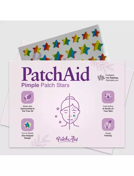 Patch Aid Pimple Patch Stars / Патч від прищів Зірка 144 шт., фото 3 від магазину біодобавок nutrido.shop
