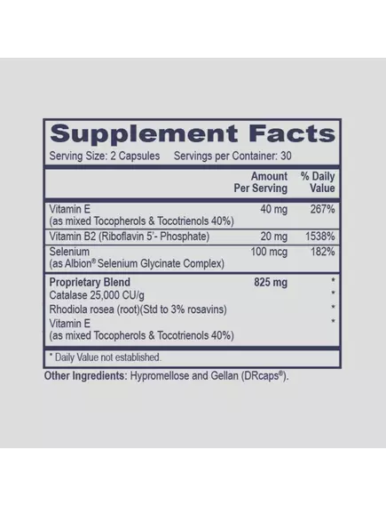Professional Health Products Hydrogen Peroxide Scavenger / Поглинач перекису водню 60 капсул, фото 2 в магазине биодобавок nutrido.shop