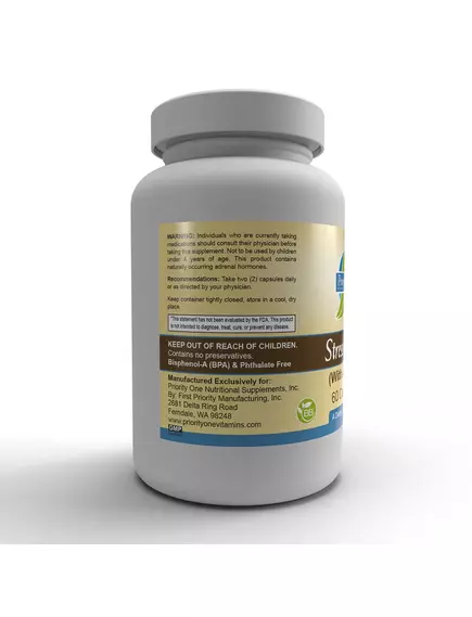 Priority One Stress B & C / Вітаміни Б і C підтримка при стресі 120 капсул, фото 3 від магазину біодобавок nutrido.shop