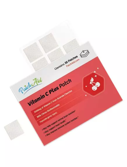 Patch Aid Vitamin C Plus Vitamin / Патчи Витамин C плюс витамины 30 шт, фото 5 в магазине биодобавок nutrido.shop
