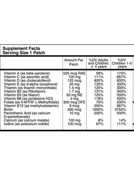 Patch Aid Kids Multivitamin with Omega-3 / Патчи Детские мультивитамины плюс Омега-3 30 шт, фото 5 в магазине биодобавок nutrido.shop