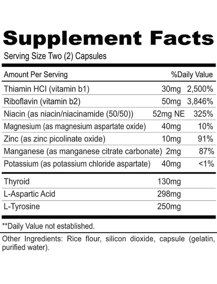 Priority One Thyroid Plus / Щитоподібна залоза 65 мг + поживні речовини 120 капсул, фото 2 в магазине биодобавок nutrido.shop