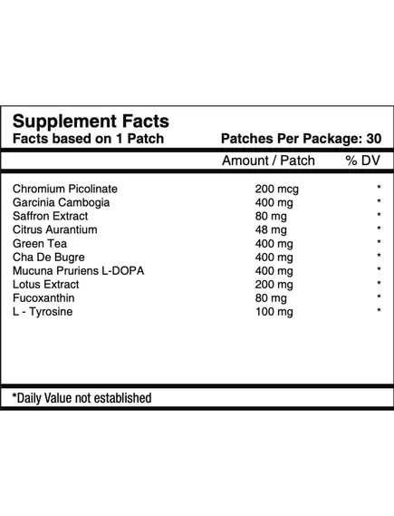 PATCH AID SLIM TRIM APPETITE SUPPRESSANT / ПАТЧ ДЛЯ ЗНИЖЕННЯ АПЕТИТУ 30 ШТ, фото 5 від магазину біодобавок nutrido.shop