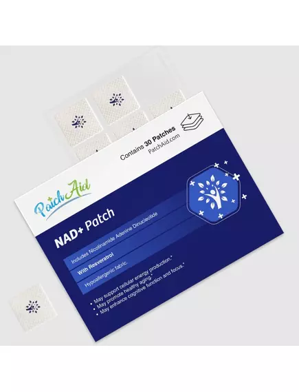 Patch Aid NAD+ / Патчі НАД+ Підвищення рівня енергії 30 шт., фото 3 від магазину біодобавок nutrido.shop