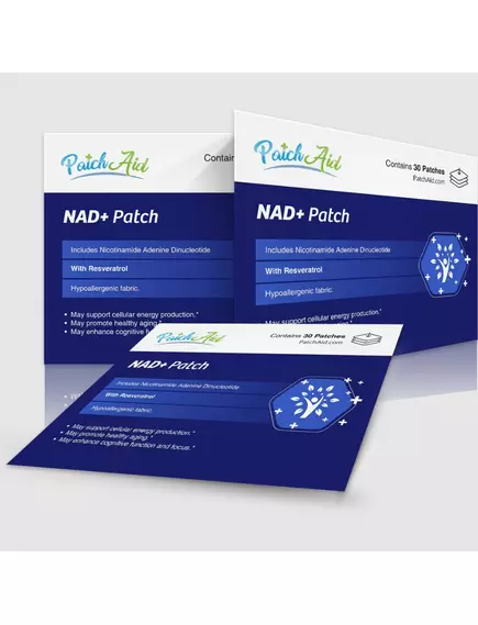 Patch Aid NAD+ / Патчі НАД+ Підвищення рівня енергії 30 шт., фото 4 від магазину біодобавок nutrido.shop