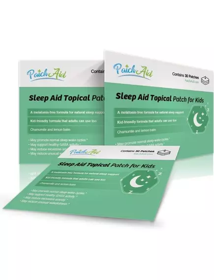 Patch Aid Sleep Aid Topical for Kids Melatonin-Free / Патчі для сну для дітей без мелатоніну 30 шт., фото 5 від магазину біодобавок nutrido.shop