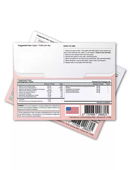 Patch Aid Easy Cycle / Облегчение дискомфорта во время менструальных циклов 30 шт, фото 2 в магазине биодобавок nutrido.shop