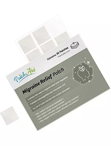 PATCH AID MIGRAINE RELIEF / ПАТЧ ВІД МІГРЕНІ 30 ШТ, фото 2 від магазину біодобавок nutrido.shop