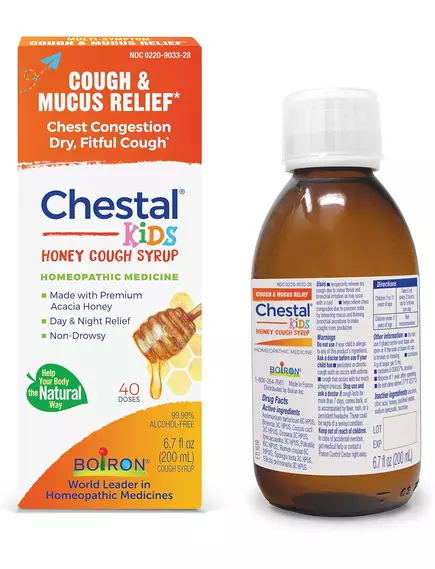 Boiron Chestal Children Cough Honey / Сироп від кашлю з медом для дітей від 2 років 200 мл від магазину біодобавок nutrido.shop