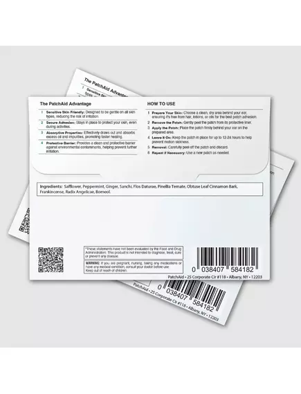 Patch Aid Motion Sickness / Патчі від захитування в транспорті 30 шт., фото 2 в магазине биодобавок nutrido.shop