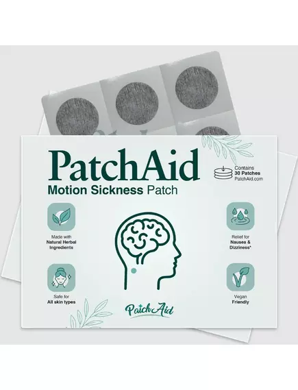Patch Aid Motion Sickness / Патчі від захитування в транспорті 30 шт., фото 3 в магазине биодобавок nutrido.shop