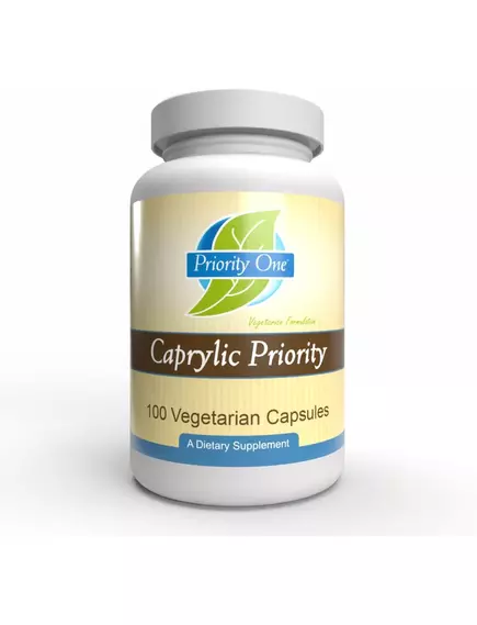 Priority One Caprylic Priority / Комплекс для здоров'я кишківника з каприловою кислотою 100 капсул від магазину біодобавок nutrido.shop