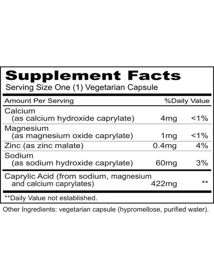 Priority One Caprylic Priority / Комплекс для здоров'я кишківника з каприловою кислотою 100 капсул, фото 2 в магазине биодобавок nutrido.shop