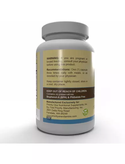 Priority One Caprylic Priority / Комплекс для здоров'я кишківника з каприловою кислотою 100 капсул, фото 4 в магазине биодобавок nutrido.shop