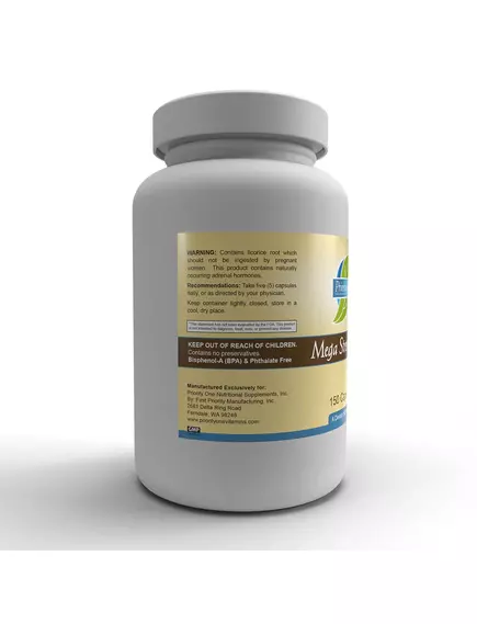 Priority One Mega Stress Caps / Комплекс вітамінів групи Б з підтримкою надниркових залоз 150 капсул, фото 4 в магазине биодобавок nutrido.shop