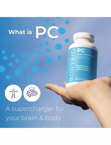 BODYBIO PC PHOSPHATIDYLCHOLINE / ФОСФАТИДИЛХОЛІН 100 КАПС, фото 5 від магазину біодобавок nutrido.shop