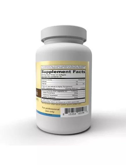 Priority One E Mixed Tocopherols / Вітамін E змішані токофероли 90 капсул, фото 3 в магазине биодобавок nutrido.shop