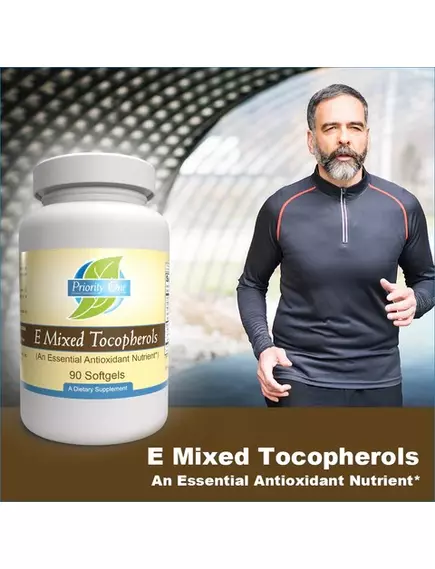 Priority One E Mixed Tocopherols / Вітамін E змішані токофероли 90 капсул, фото 5 в магазине биодобавок nutrido.shop