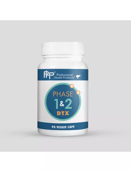 Professional Health Products Phase 1 and 2 DTX / Підтримка детоксу печінки фаза 1 і 2 DTX 90 капсул від магазину біодобавок nutrido.shop
