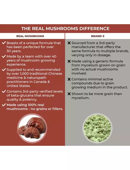 Real Mushrooms Reishi / Рейши органик порошок 45 гр., фото 7 в магазине биодобавок nutrido.shop