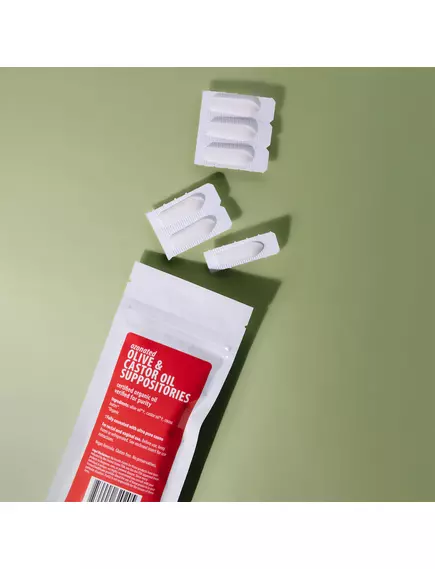 PurO3 Ozonated Olive&Castor Oil Suppositories / Супозиторії з озоном + оливкова та рицинова олія 10 шт., фото 2 від магазину біодобавок nutrido.shop
