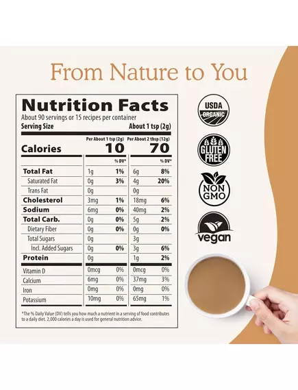 Real Mushrooms Functional Dairy Creamer / Молочні вершки + суміш із 5 екстрактів грибів 180 г, фото 3 від магазину біодобавок nutrido.shop