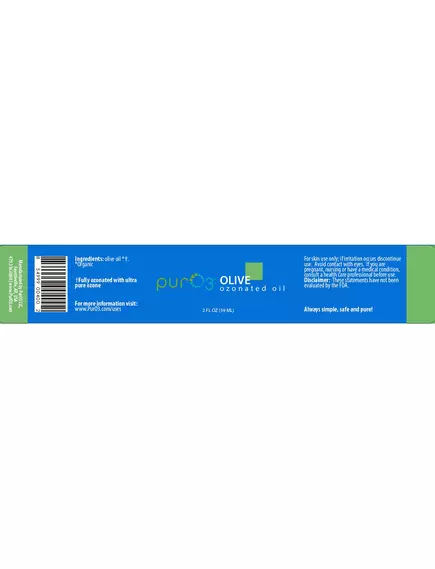PurO3 Ozonated Olive Oil / Озонированное оливковое масло для лечения кожных заболеваний 59 мл, фото 2 в магазине биодобавок nutrido.shop