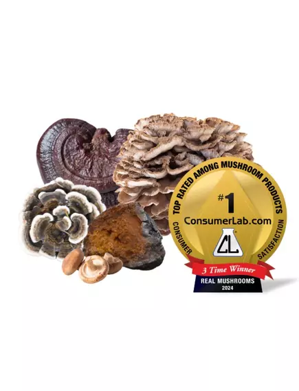 Real Mushrooms 5 Defenders / Органічний грибний комплекс 5 захисників 90 капсул, фото 9 в магазине биодобавок nutrido.shop