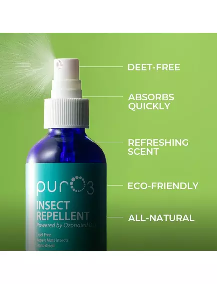 PurO3 Ozonated Insect Repellent / Натуральний засіб від укусів комах 120 мл, фото 3 від магазину біодобавок nutrido.shop
