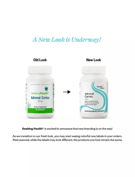 Seeking Health Adrenal Cortex / Кора надниркових залоз 60 капсул, фото 2 від магазину біодобавок nutrido.shop