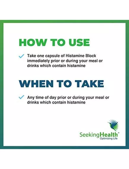 Seeking Health Histamine Digest (Formerly Histamine Block) / Блокировка гистамина ДАО 10.000 90 капс, фото 2 в магазине биодобавок nutrido.shop