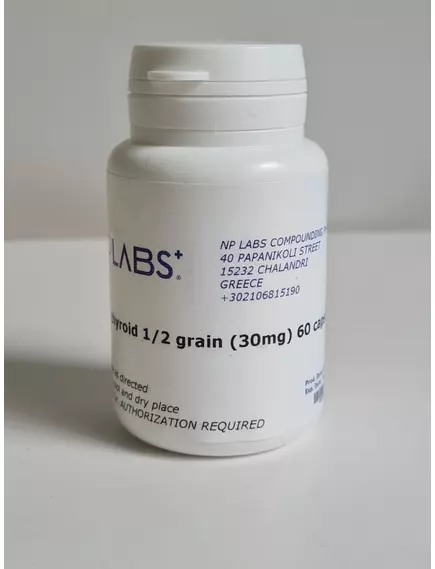 ARMOUR THYROID 1/2 GRAIN (30MG)  60 CAPS, фото 2 від магазину біодобавок nutrido.shop