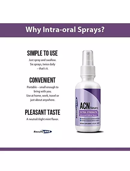 RESULTS RNA ACN NEURO / ПІДТРИМКА НЕВРОЛОГІЧНОГО ЗДОРОВ'Я СПРЕЙ 120 МЛ, фото 2 від магазину біодобавок nutrido.shop
