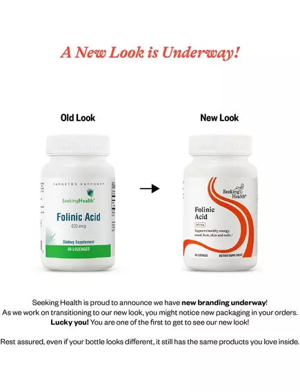 SEEKING HEALTH FOLINIC ACID LOZENGE / ФОЛІНОВА КИСЛОТА 60 ЛЬОДЯНИКІВ, фото 2 від магазину біодобавок nutrido.shop
