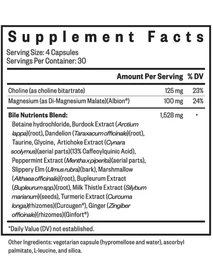 Seeking Health Gallbladder Nutrients / Питательные вещества для желчного пузыря 120 капсул, фото 3 в магазине биодобавок nutrido.shop